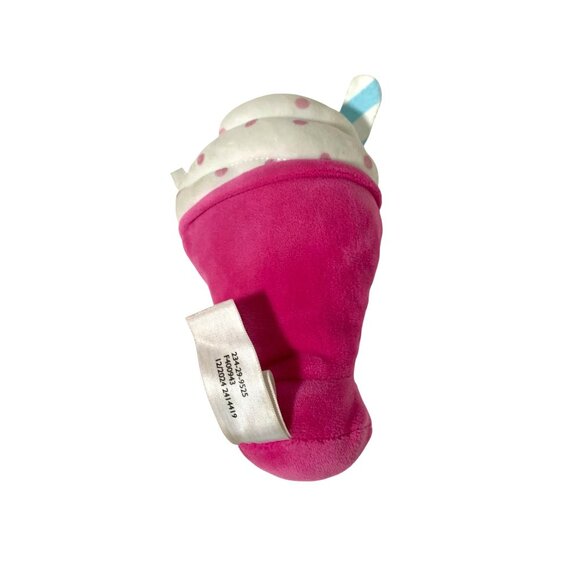 Target Plush Stuffed Animal Doll Toy Pink Ice Cream Sundae Shake Malt Strawberry - Picture 2 of 2